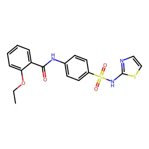 Benzamide, 2-ethoxy-N-[4-[(2-thiazolylamino)sulfonyl]phenyl]- structure