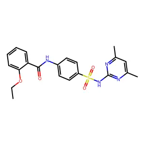 N-[4-[(4,6-dimethylpyrimidin-2-yl)sulfamoyl]phenyl]-2-ethoxybenzamide structure