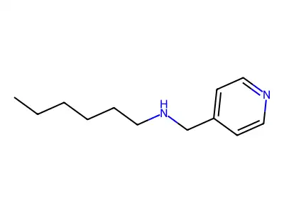 N-(pyridin-4-ylmethyl)hexan-1-amine structure