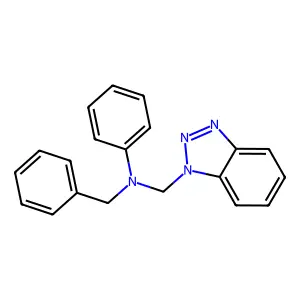N-(1H-1,2,3-Benzotriazol-1-ylmethyl)-N-benzylaniline structure