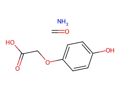 2-(4-Hydroxyphenoxy)acetic acid-formaldehyde polymer structure
