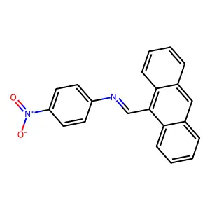 N-(9-Anthracenylmethylene)-4-nitroaniline structure