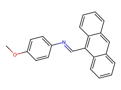 N-(9-Anthracenylmethylene)-P-anisidine structure