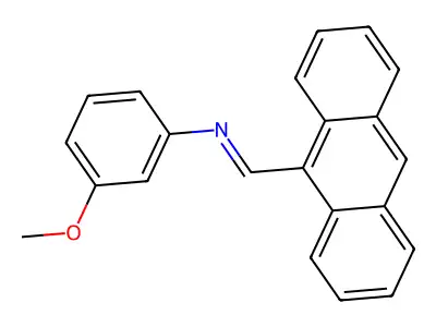 N-(9-Anthracenylmethylene)-M-anisidine structure