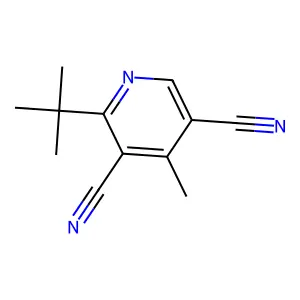 2-叔丁基-4-甲基吡啶-3,5-二甲腈 structure