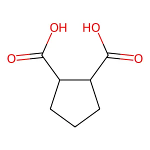 cis-Cyclopentane-1,2-dicarboxylic acid structure