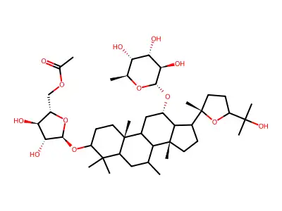 Cyclocarioside A structure