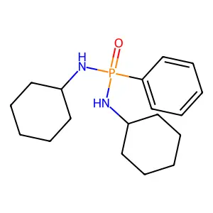 N-[(cyclohexylamino)-phenylphosphoryl]cyclohexanamine structure