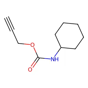 Carbamic acid, cyclohexyl-, 2-propynyl ester structure