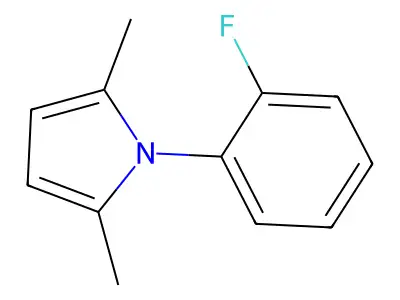 1-(2-Fluorophenyl)-2,5-dimethylpyrrole structure
