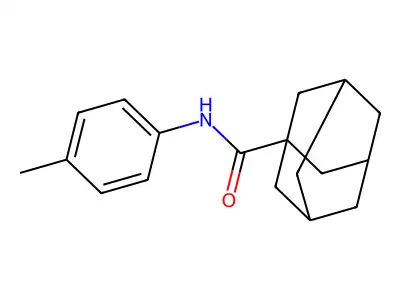 N-(4-methylphenyl)adamantane-1-carboxamide structure