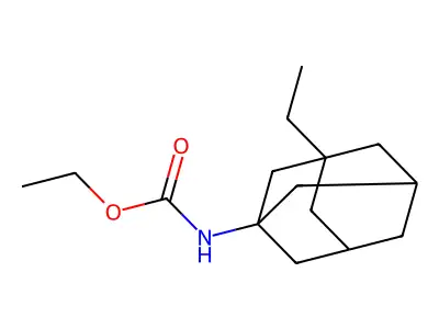 Ethyl (3-ethyl-1-adamantyl)carbamate structure