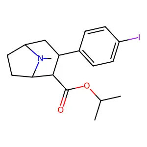 3beta-(4-Iodophenyl)tropan-2beta-carboxylic acid isopropyl ester structure