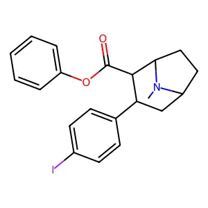 3-(4-Iodophenyl)tropan-2beta-carboxylic acid phenyl ester structure