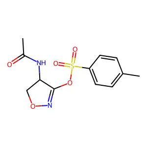 (4-Acetamido-4,5-dihydro-1,2-oxazol-3-yl) 4-methylbenzenesulfonate structure