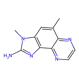 3,5-二甲基-3H-咪唑并(4,5-f)喹喔啉-2-胺 structure