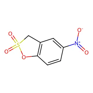 5-硝基-3H-1,2-苯并氧硫杂环戊烯2,2-二氧化物 structure