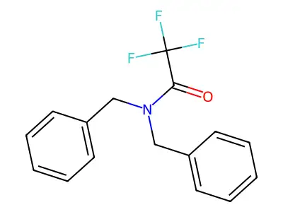 N,N-dibenzyl-2,2,2-trifluoroacetamide structure