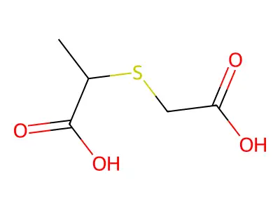 2-[(Carboxymethyl)thio]propanoic acid structure