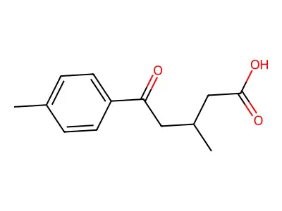 3-Methyl-5-(4-methylphenyl)-5-oxopentanoic acid structure