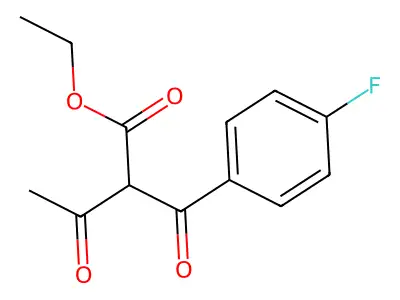Ethyl 2-(4-fluorobenzoyl)-3-oxobutanoate structure