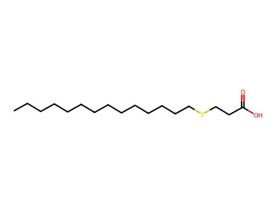 3-(Tetradecylthio)propanoic acid structure
