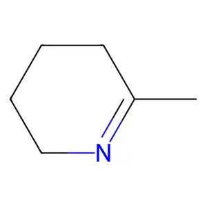 Pyridine, 2,3,4,5-tetrahydro-6-methyl- structure