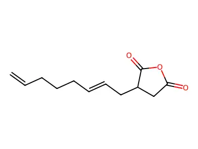 Succinic anhydride, (2,7-octadienyl)-, (E)- structure