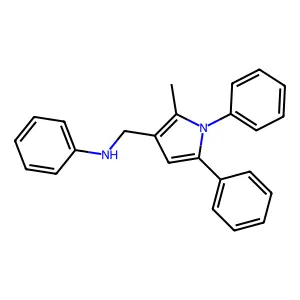 1H-Pyrrole-3-methanamine, 2-methyl-N,1,5-triphenyl- structure