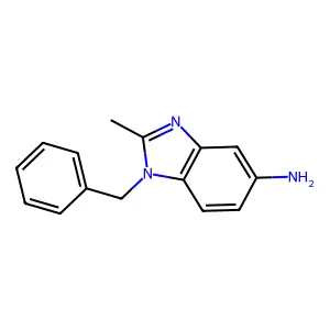 1-benzyl-2-methyl-1H-1,3-benzimidazol-5-amine structure