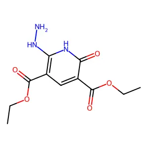Diethyl 6-hydrazino-2-oxo-1,2-dihydro-3,5-pyridinedicarboxylate structure