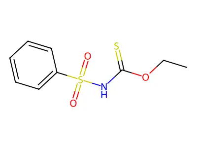 O-Ethyl (benzenesulfonyl)carbamothioate structure