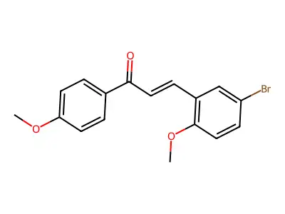 3-(5-Bromo-2-methoxyphenyl)-1-(4-methoxyphenyl)propen-1-one structure