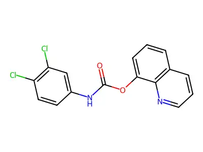 8-Quinolyl N-(3,4-dichlorophenyl)carbamate structure