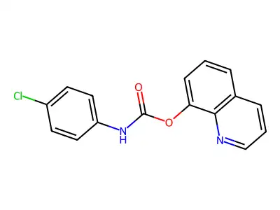 8-Quinolyl N-(4-chlorophenyl)carbamate structure