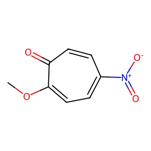 2-Methoxy-5-nitro-2,4,6-cycloheptatrien-1-one structure