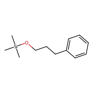 Trimethyl(3-phenylpropoxy)silane structure