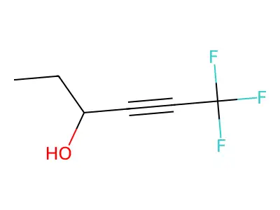 6,6,6-Trifluorohex-4-yn-3-ol structure