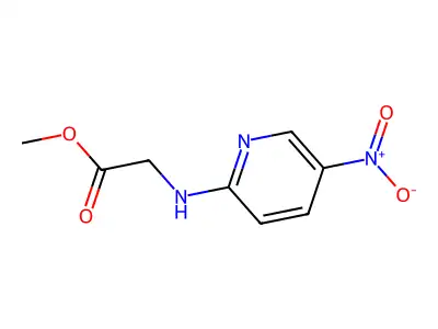 Methyl 2-[(5-nitropyridin-2-yl)amino]acetate structure
