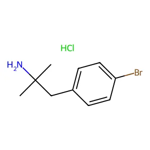 Phenethylamine, p-bromo-alpha,alpha-dimethyl-, hydrochloride structure