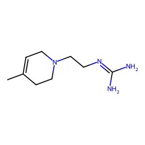 N-(2-(3,6-Dihydro-4-methyl-1(2H)-pyridinyl)ethyl)guanidine structure