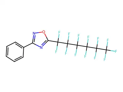 3-Phenyl-5-(tridecafluorohexyl)-1,2,4-oxadiazole structure