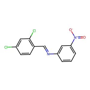 1-(2,4-dichlorophenyl)-N-(3-nitrophenyl)methanimine structure