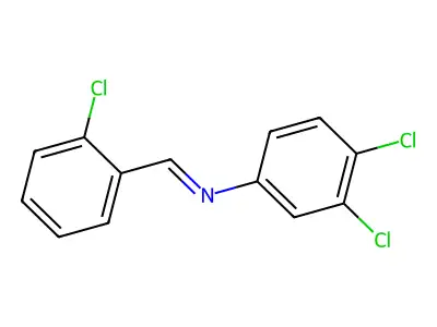 N-(2-Chlorobenzylidene)-3,4-dichloroaniline structure