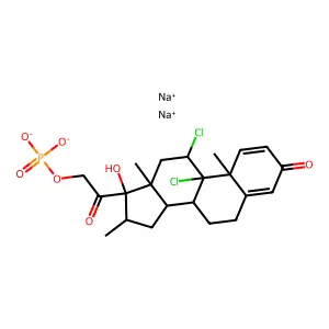 16α-甲基二氯松磷酸二钠 structure
