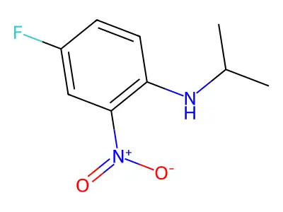 N-Isopropyl 4-fluoro-2-nitroaniline structure