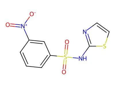 3-nitro-N-(1,3-thiazol-2-yl)benzenesulfonamide structure