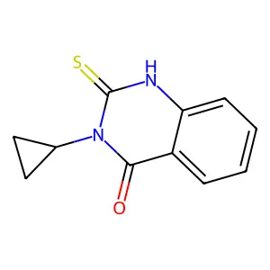 3-Cyclopropyl-2-sulfanyl-3,4-dihydroquinazolin-4-one structure