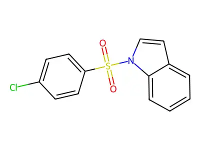 1-(4-Chlorophenyl)sulfonylindole structure