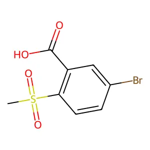 5-溴-2-(甲磺酰基)苯甲酸 structure